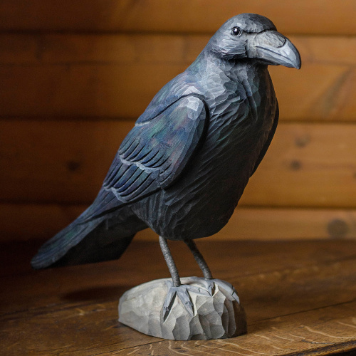 Wildlife Garden Vögel aus Holz Rabe
