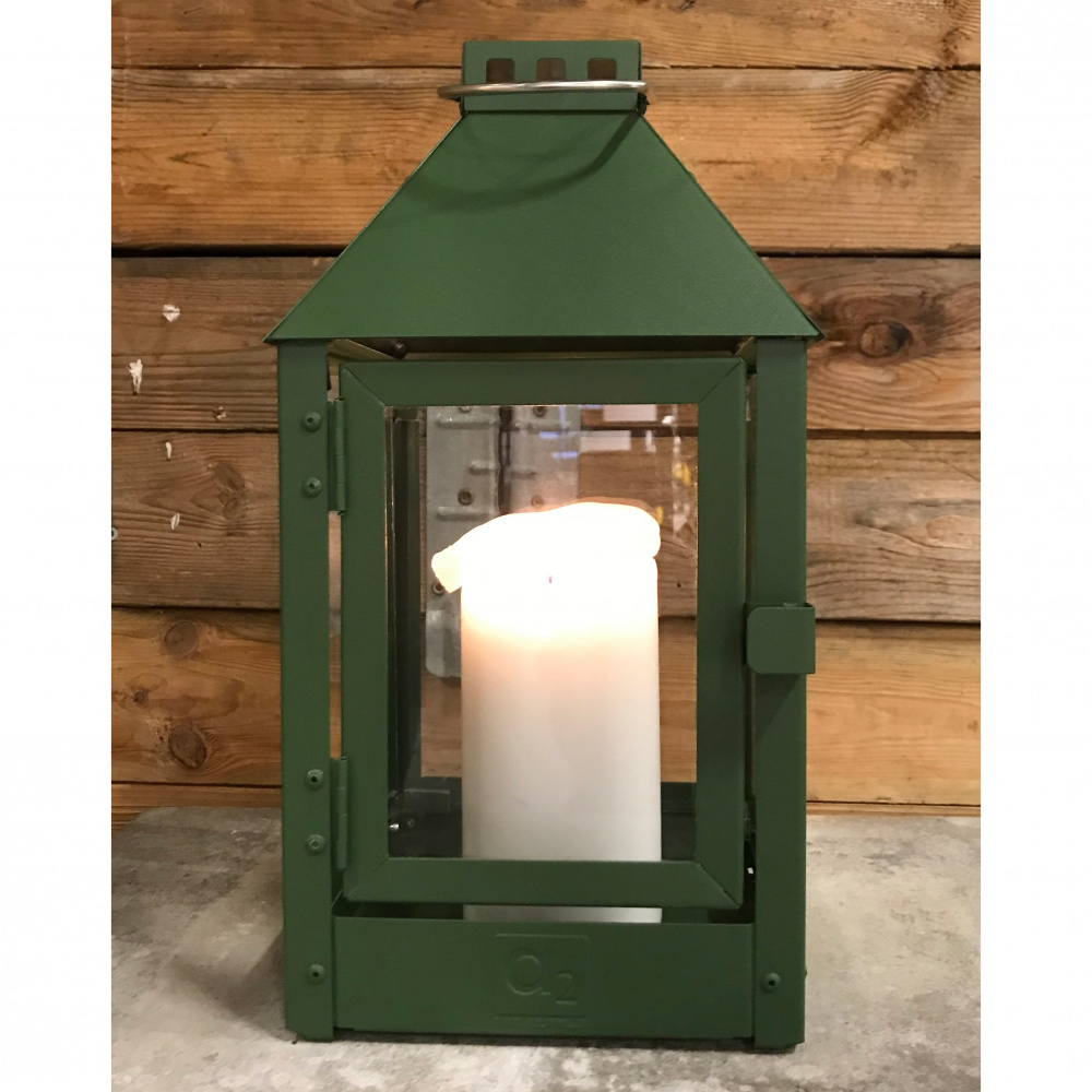 Lanterne A2 Living en acier, vert olive - 33 cm - Image 4