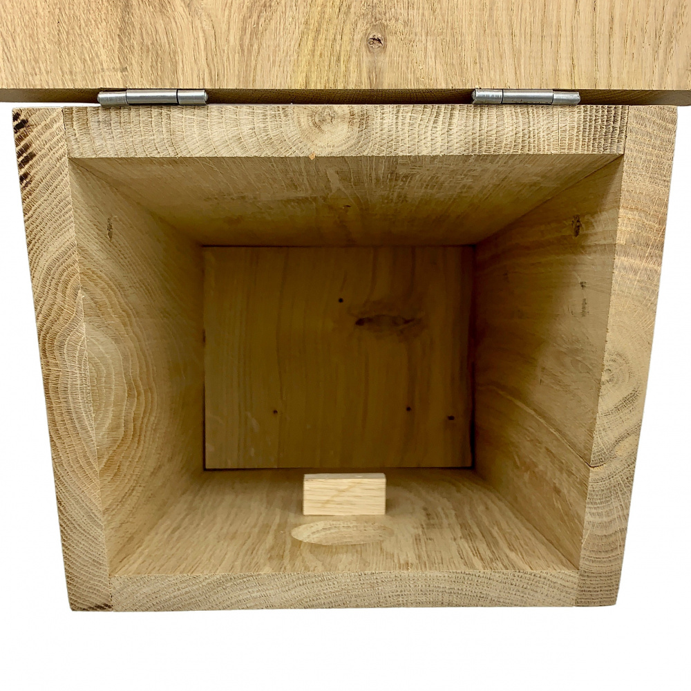 Hercules oak starling nest box with copper roof - Image 4