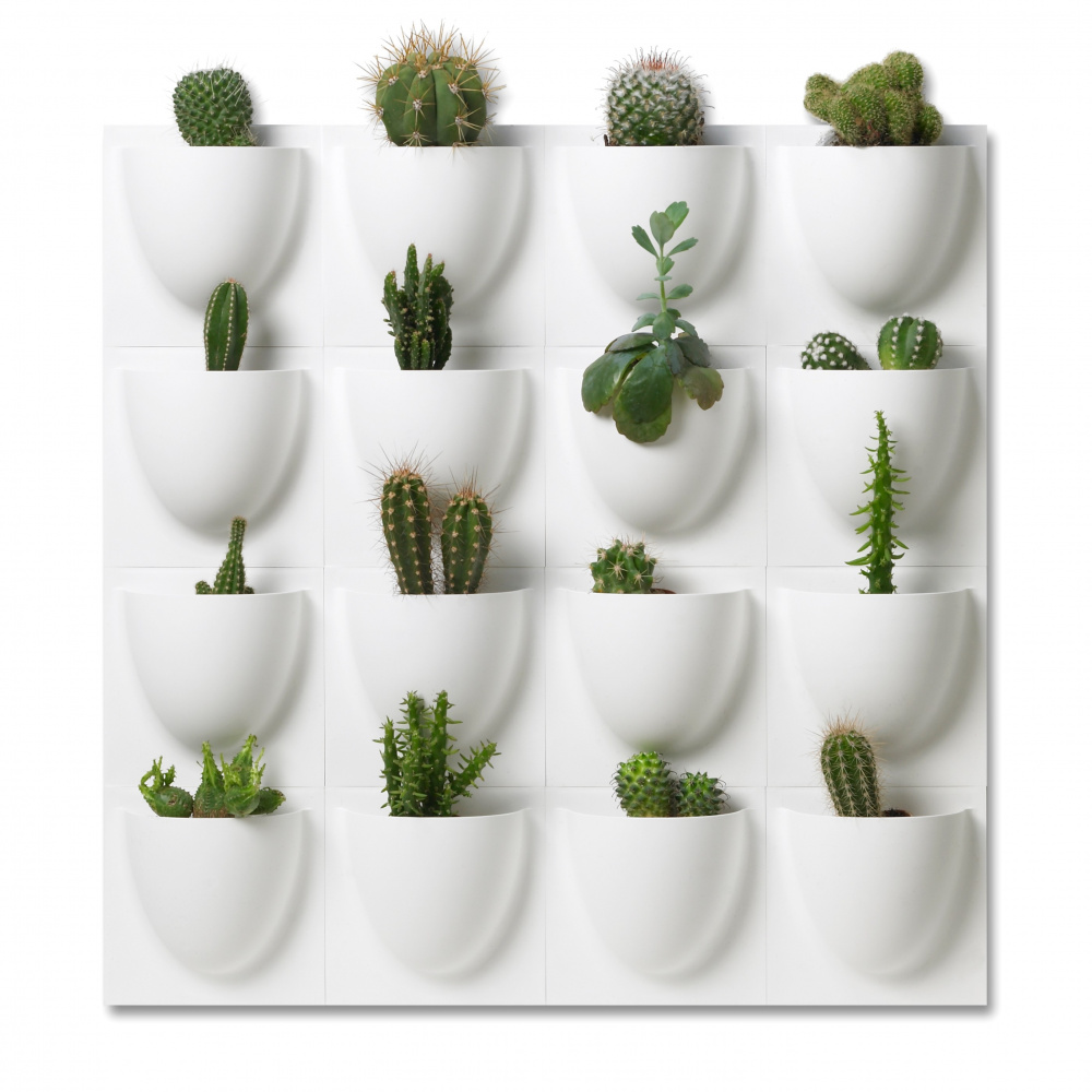 VertiPlants Mini väggkruka - vit - Bild 2