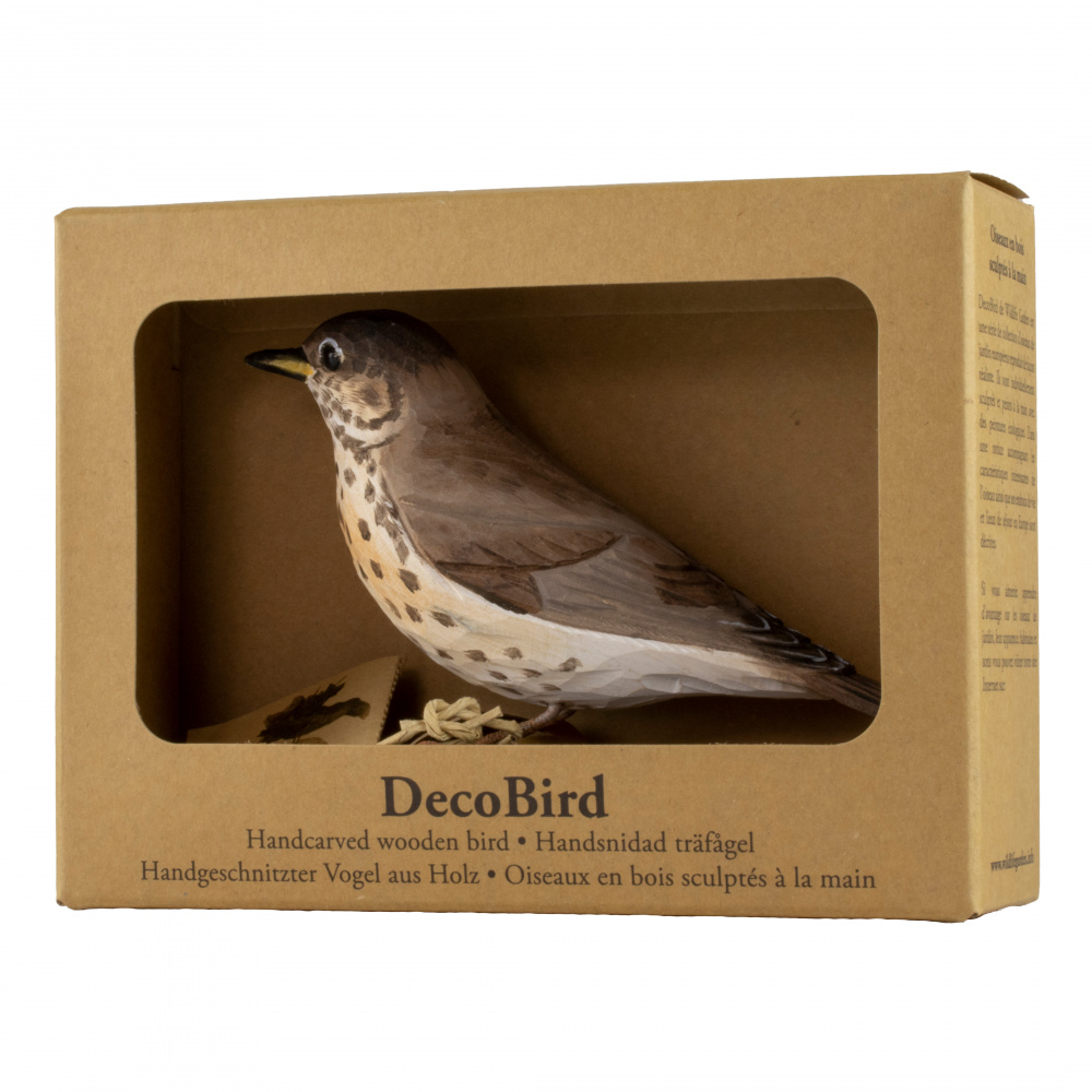 Wildlife Garden houten vogel - zanglijster - Afbeelding 3
