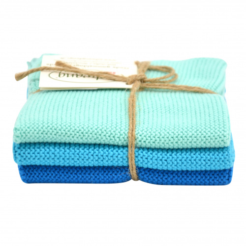 Solwang vaatdoeken, 3 stuks - aqua combi