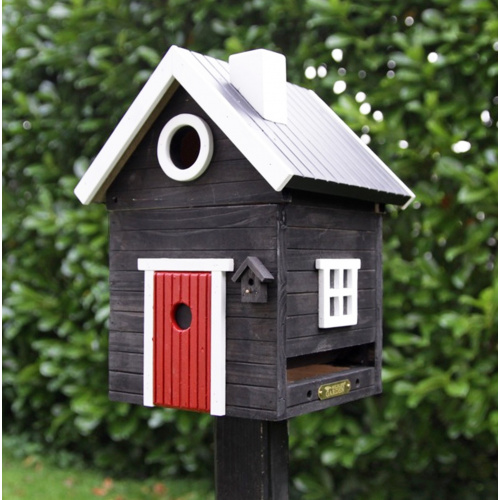 Wildlife Garden Vogelhaus/Futterspender - schwarz