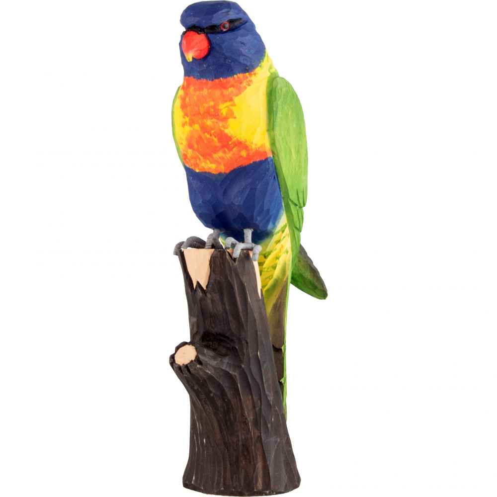 Wildlife Garden wooden bird - rainbow lorikeet - Image 3