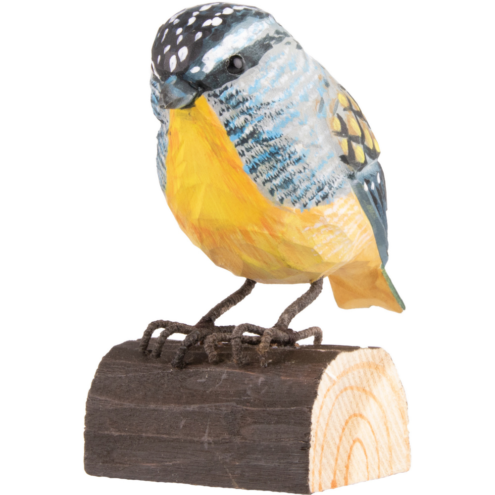 Wildlife Garden wooden bird - spotted pardalote - Image 3
