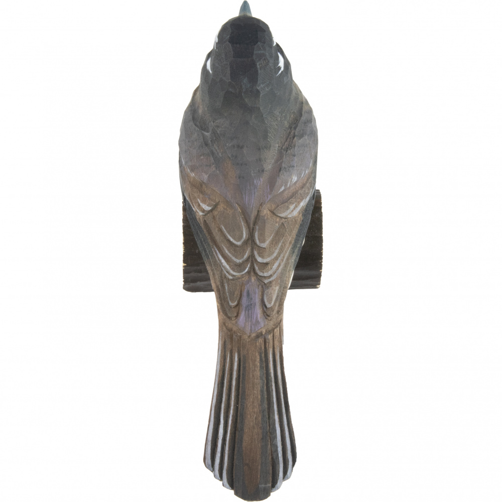 Wildlife Garden wooden bird - grey fantail - Image 5