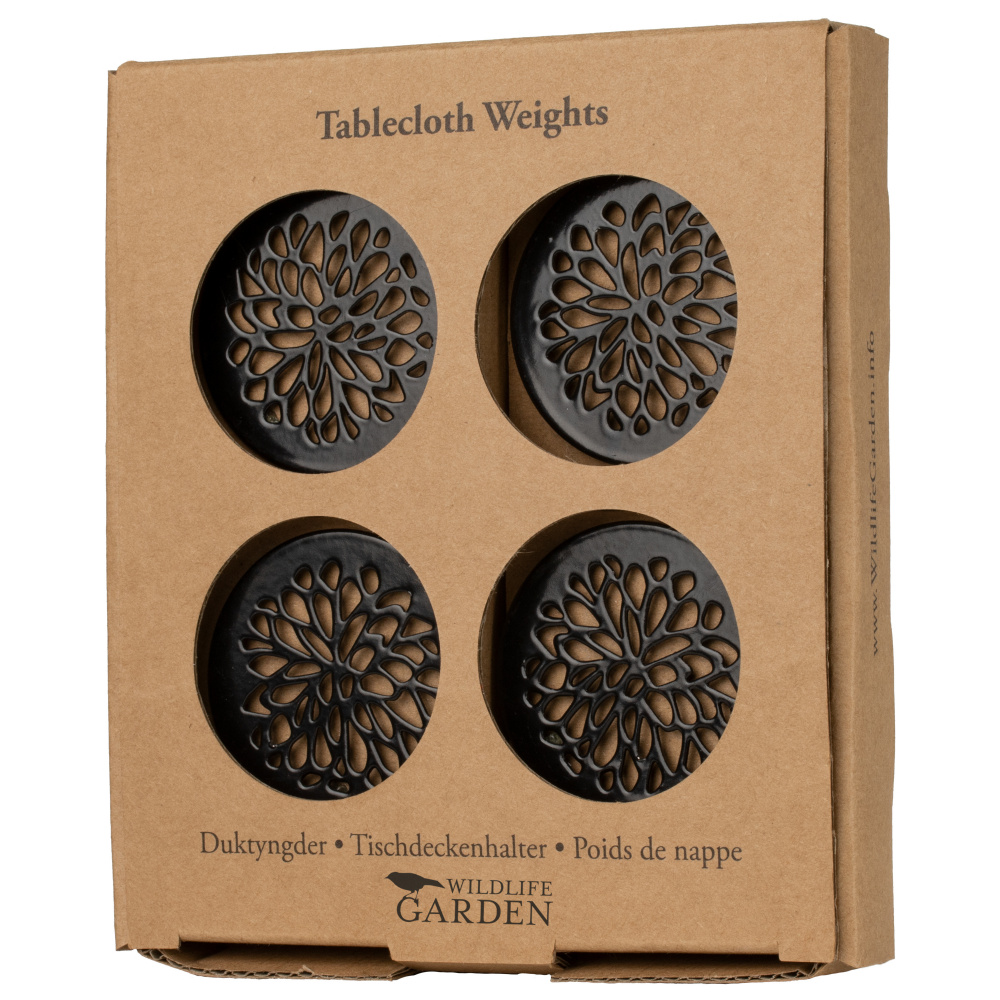 Wildlife Garden tafelkleedmagneten, 4 stuks - zwart - Afbeelding 5