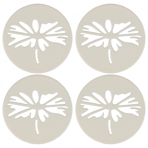 Wildlife Garden Magnete für Tischdecke, 4 Stück - weiß