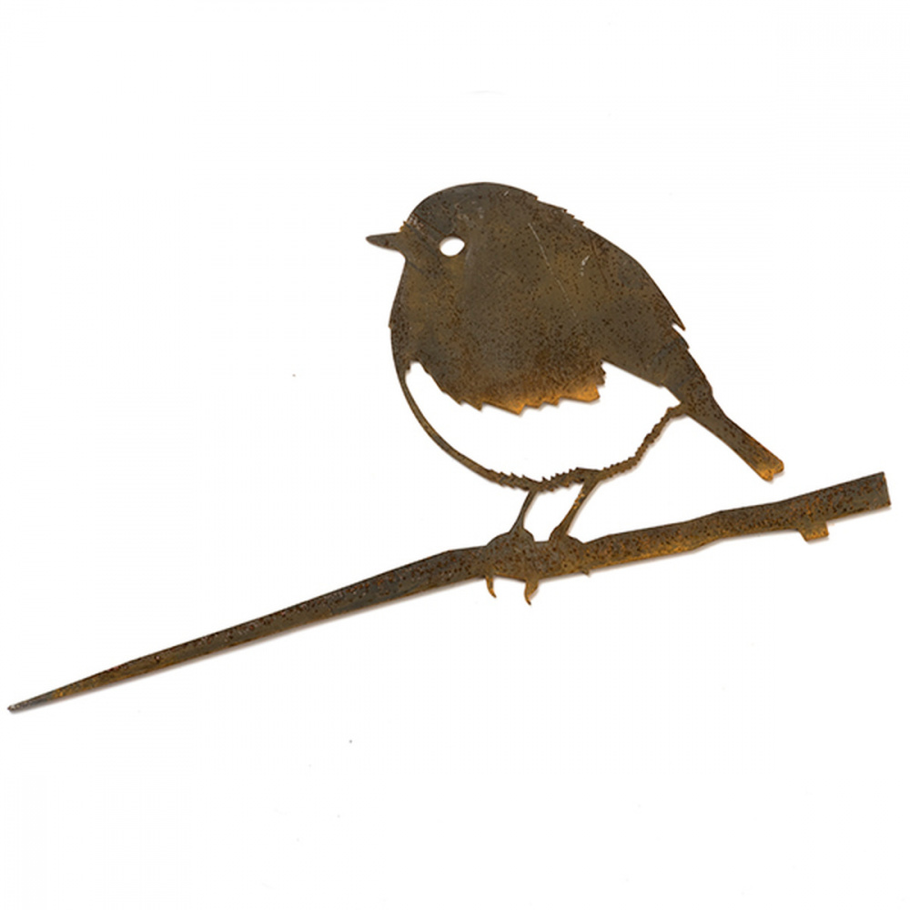 Metalbird Vogel aus Cortenstahl - Rotkehlchen - Bild 5