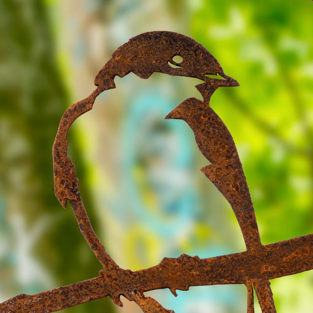 Metalbird Vogel aus Cortenstahl - Schwalben - Bild 2