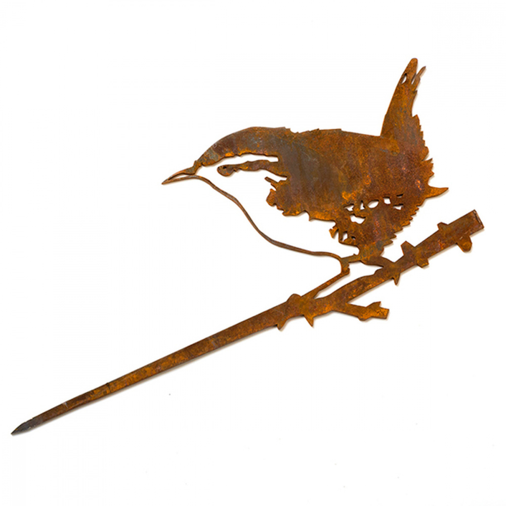 Metalbird bird in corten steel - wren - Image 6