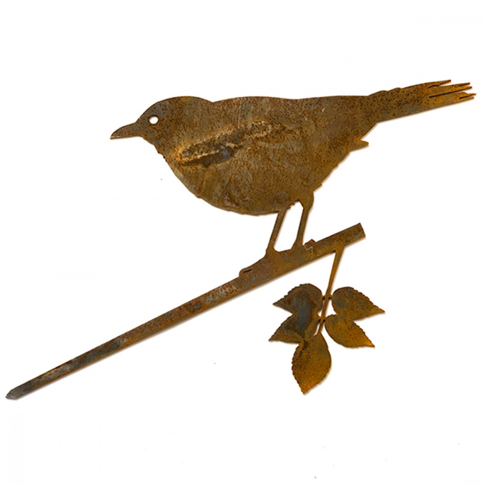 Metalbird bird in corten steel - blackbird - Image 4