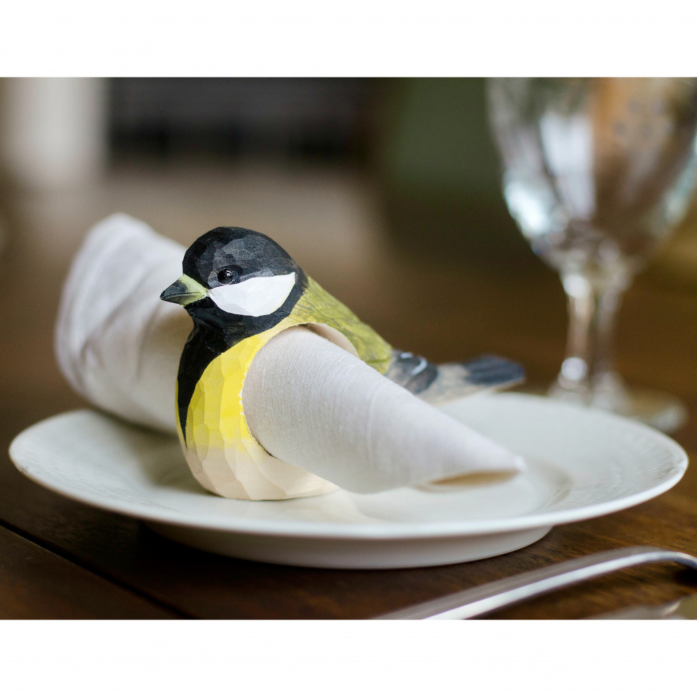 Wildlife Garden napkin ring - great tit - Image 2