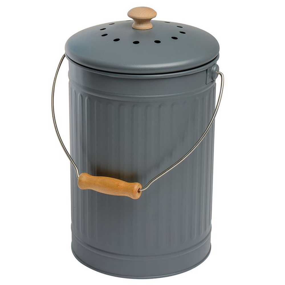 Eddingtons Komposteimer mit Kohlefilter – 7 l, grau - Bild 2