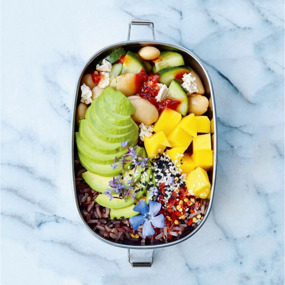 Yummii Yummii stalen lunchbox, klein - 1 vak - Afbeelding 4