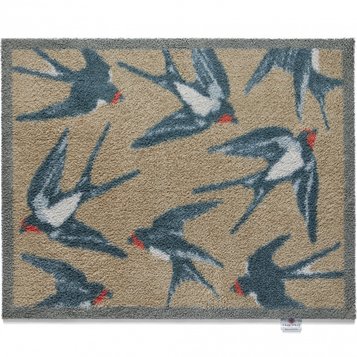 Hug Rug Öko-Fußmatte, 65x85 - Schwalben