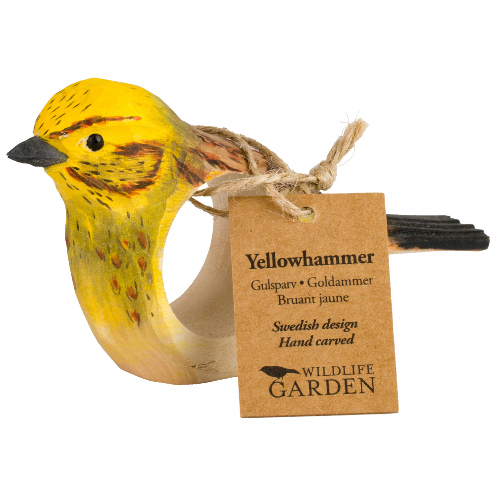 Wildlife Garden napkin ring - yellowhammer - Image 9