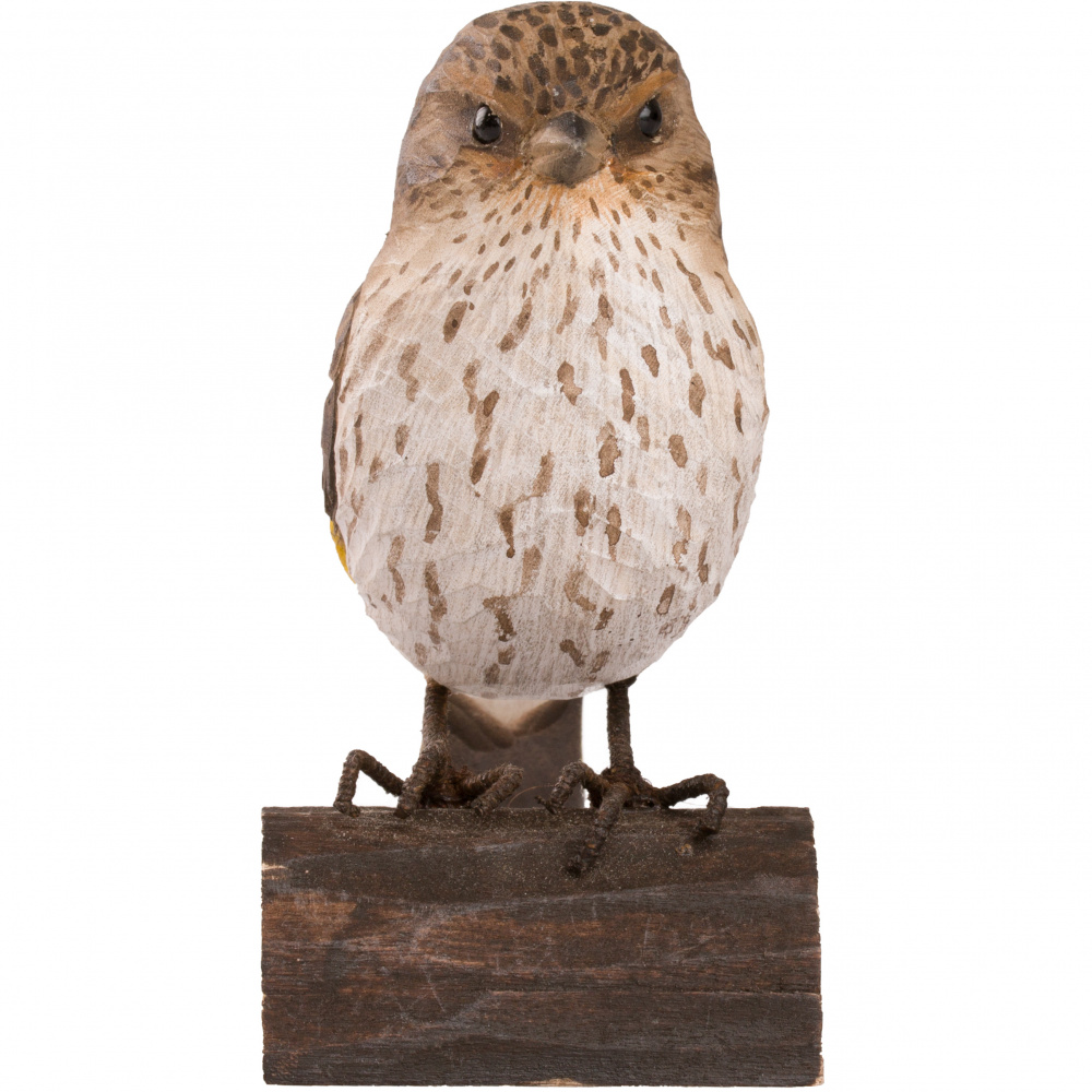 Oiseau en bois Wildlife Garden - tarin des aulnes - Image 6