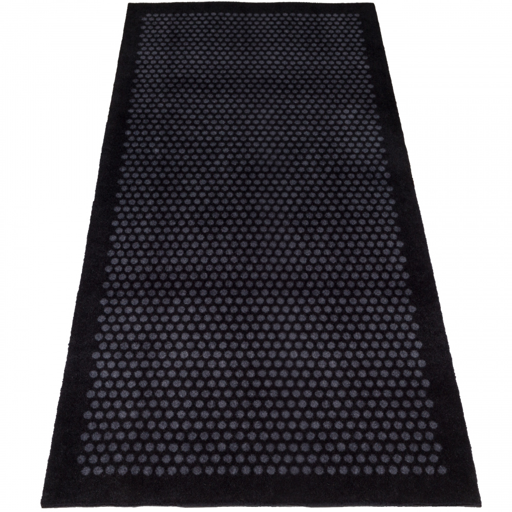 Tica door mat, dots/black - 90x200
