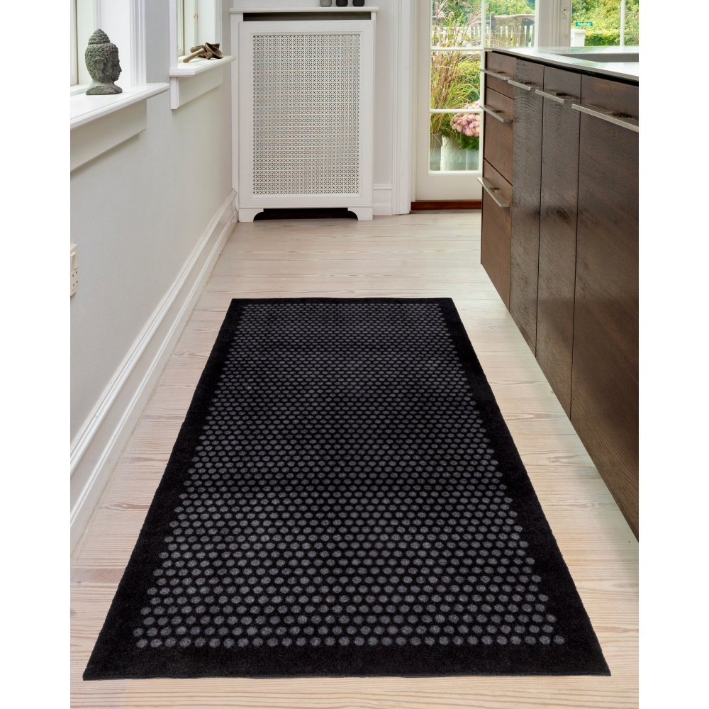 Tica door mat, dots/black - 90x200 - Image 5