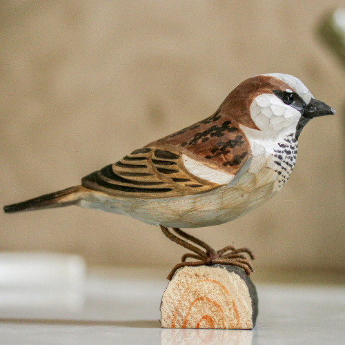 Wildlife Garden houten vogel - huismus
