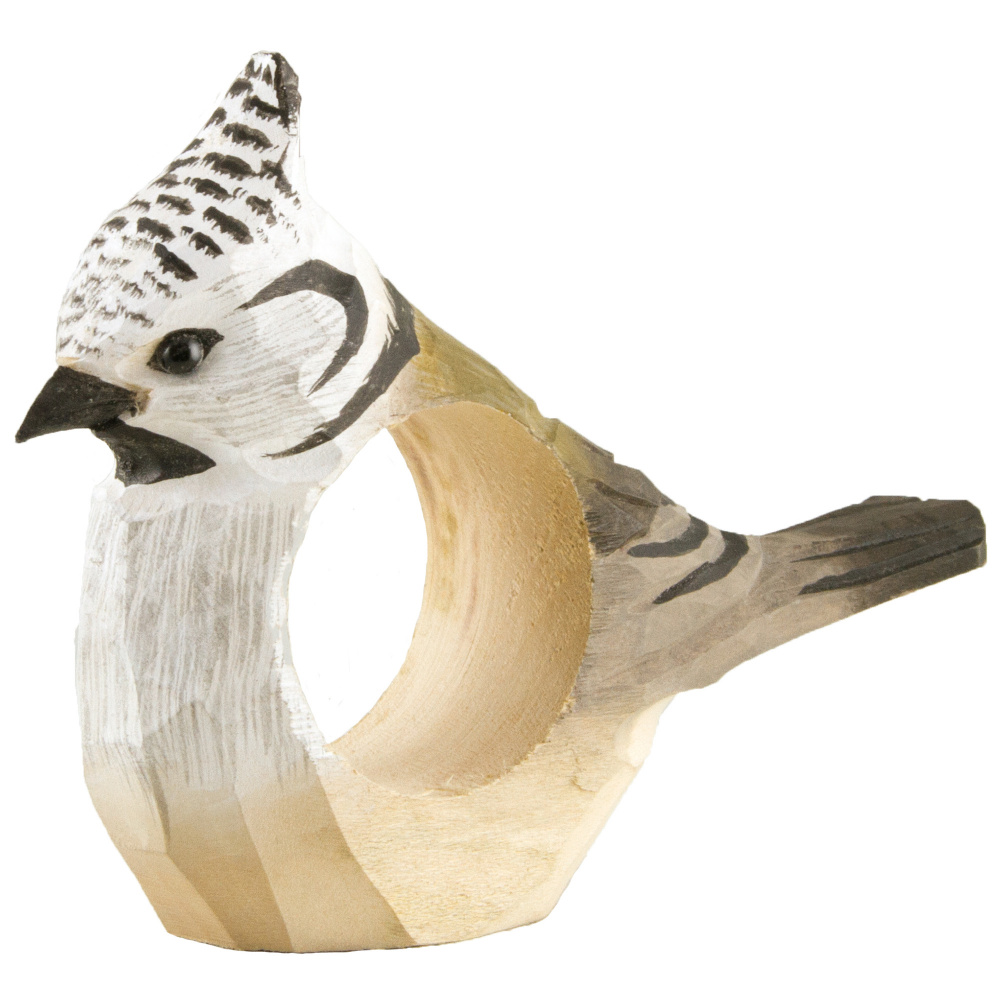 Wildlife Garden napkin ring - crested tit - Image 3