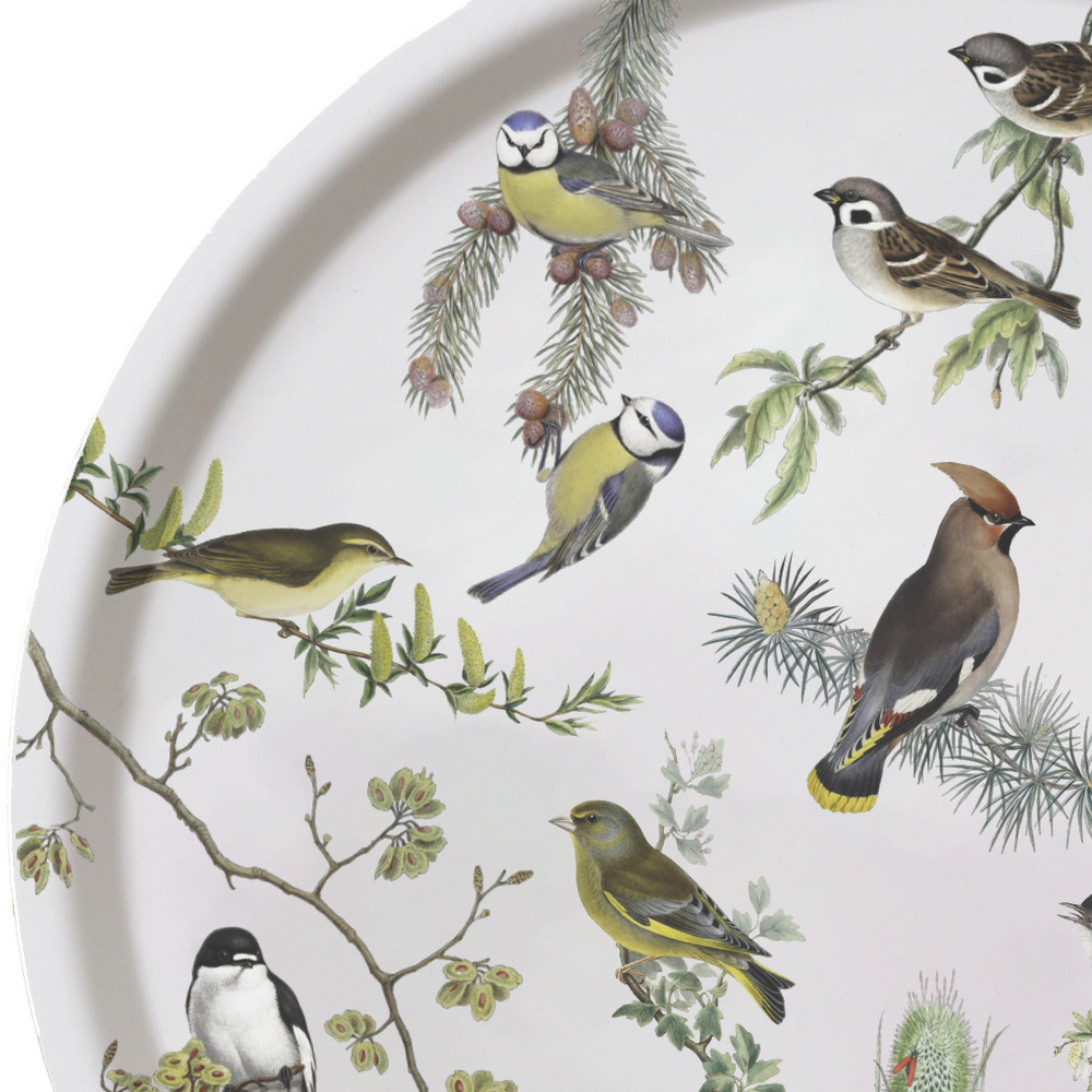 Koustrup & Co. tray, Ø38 - garden birds - Image 2