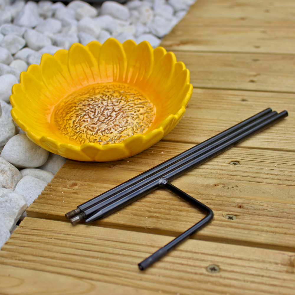 Wildlife World bird feeder in ceramic - sunflower - Image 3