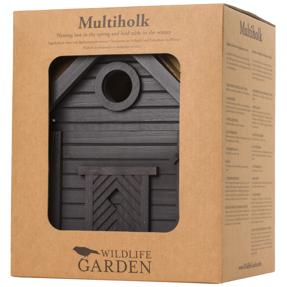 Wildlife Garden Vogelhaus und Futterautomat - Kohle - Bild 5