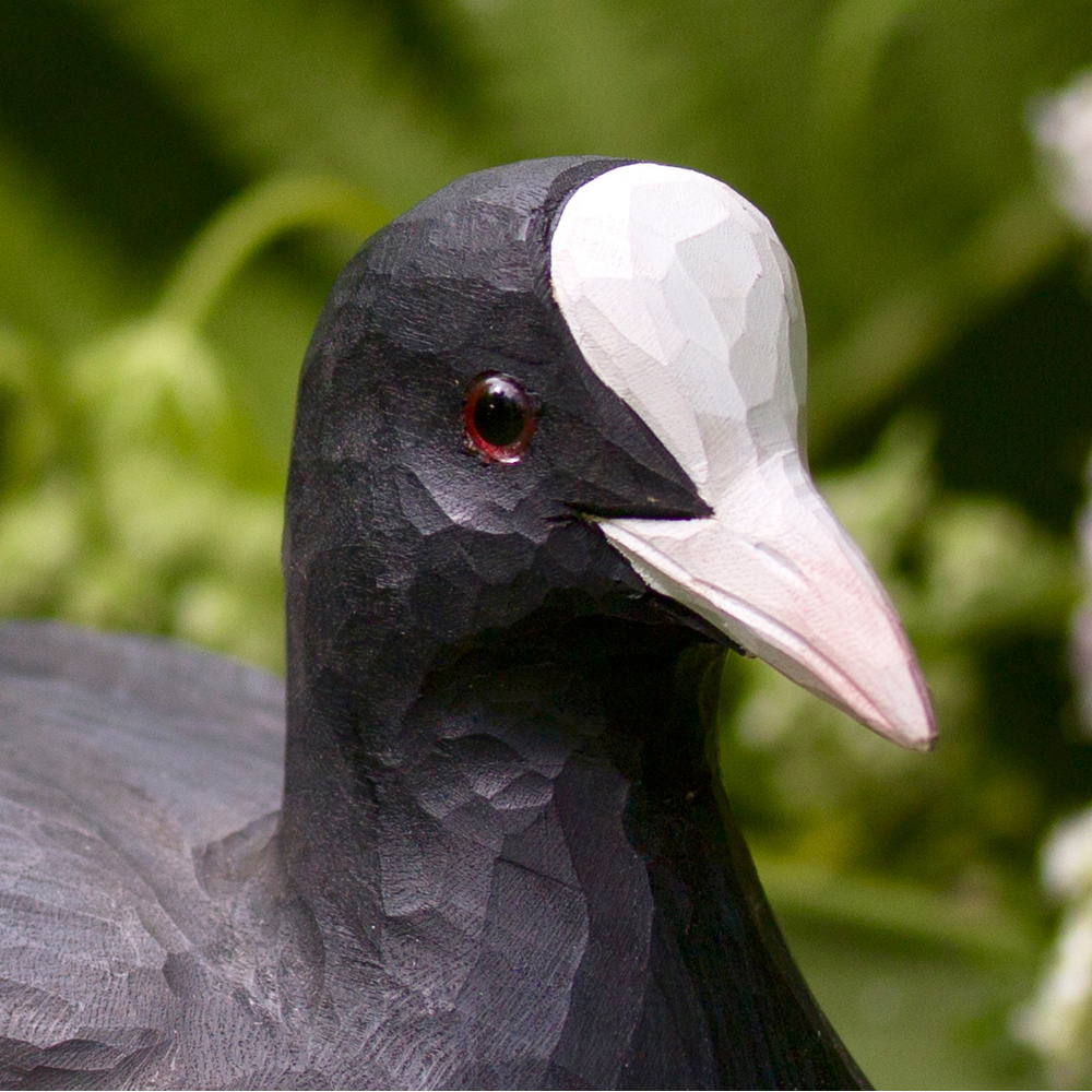 Wildlife Garden wooden bird - coot - Image 3