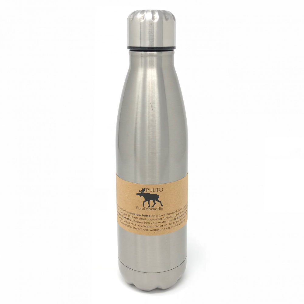 Pulito insulated stainless steel drinking bottle - 500 ml - Image 4