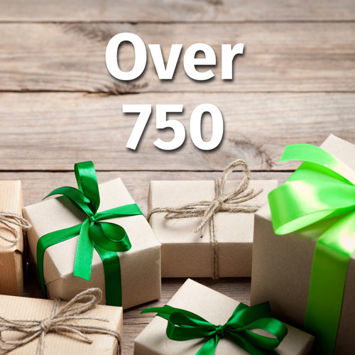 Geschenkideen über 750 DKK.
