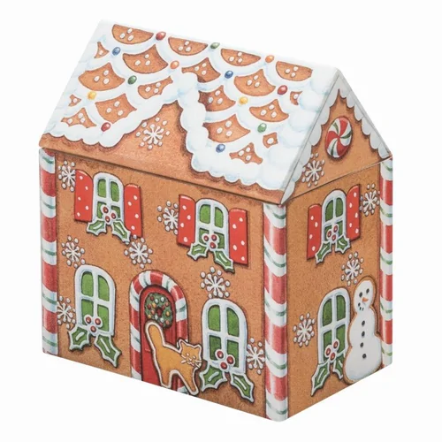 Elite Tins Storage Tin - Gingerbread House