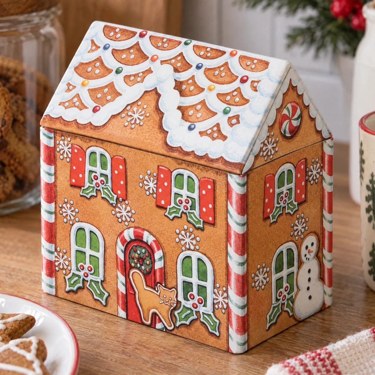 Boîte de conservation Elite Tins - Maison en pain d’épices