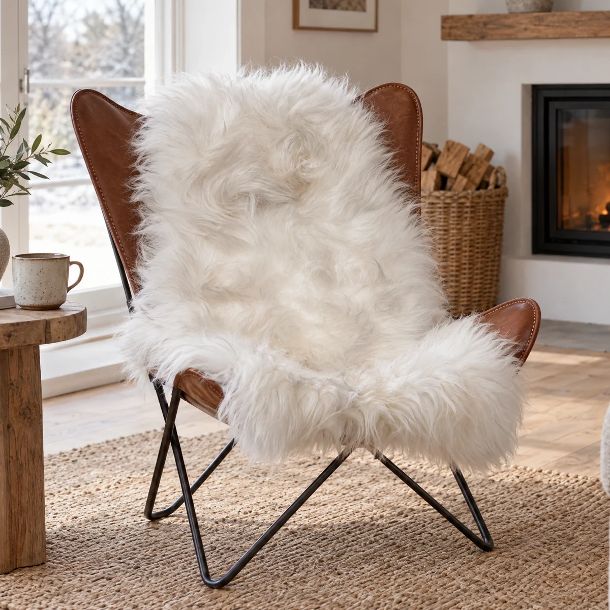 SoftSheep isländisches Lammfell - Weiß, langhaarig
