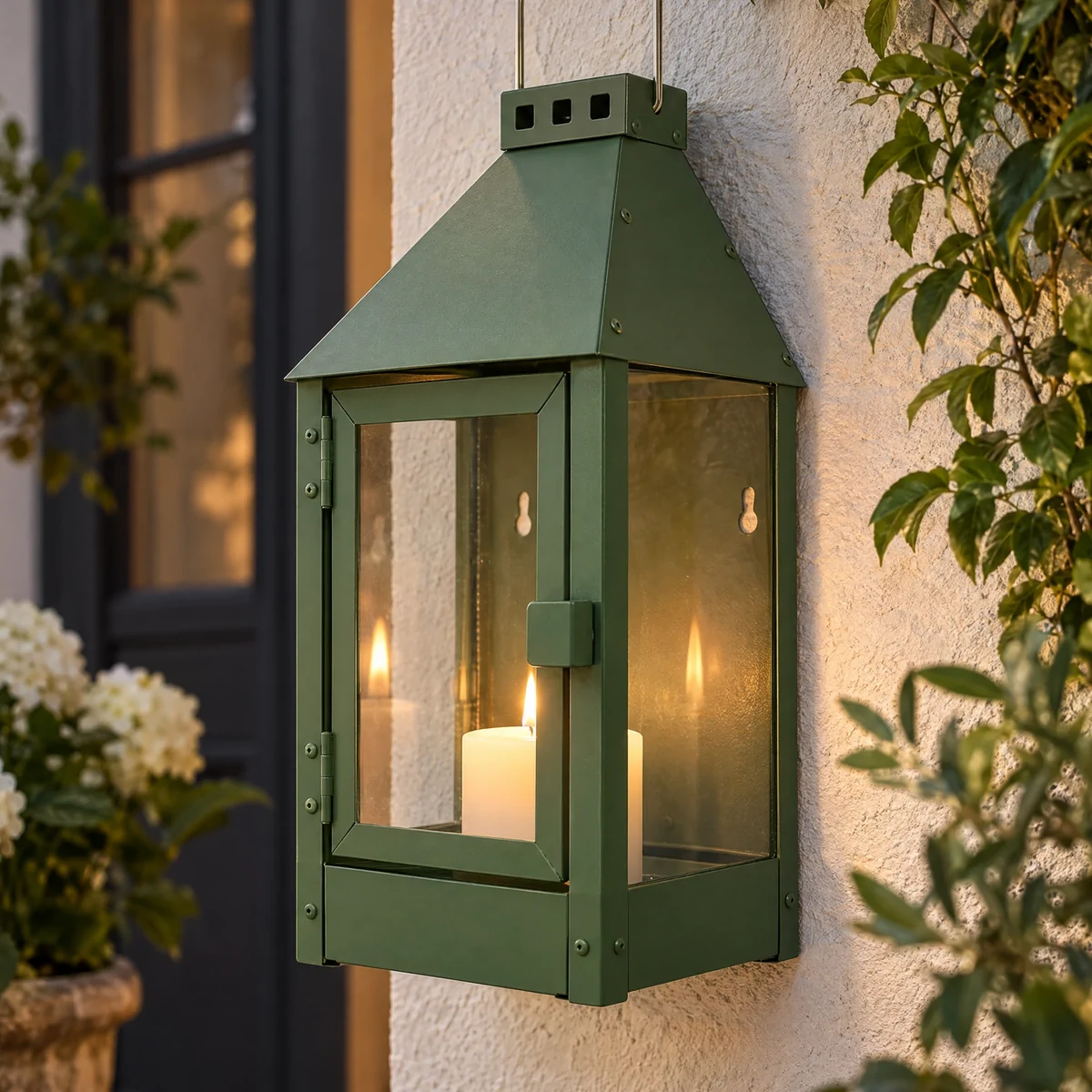 A2 Living Wandlaterne, grün - 36 cm